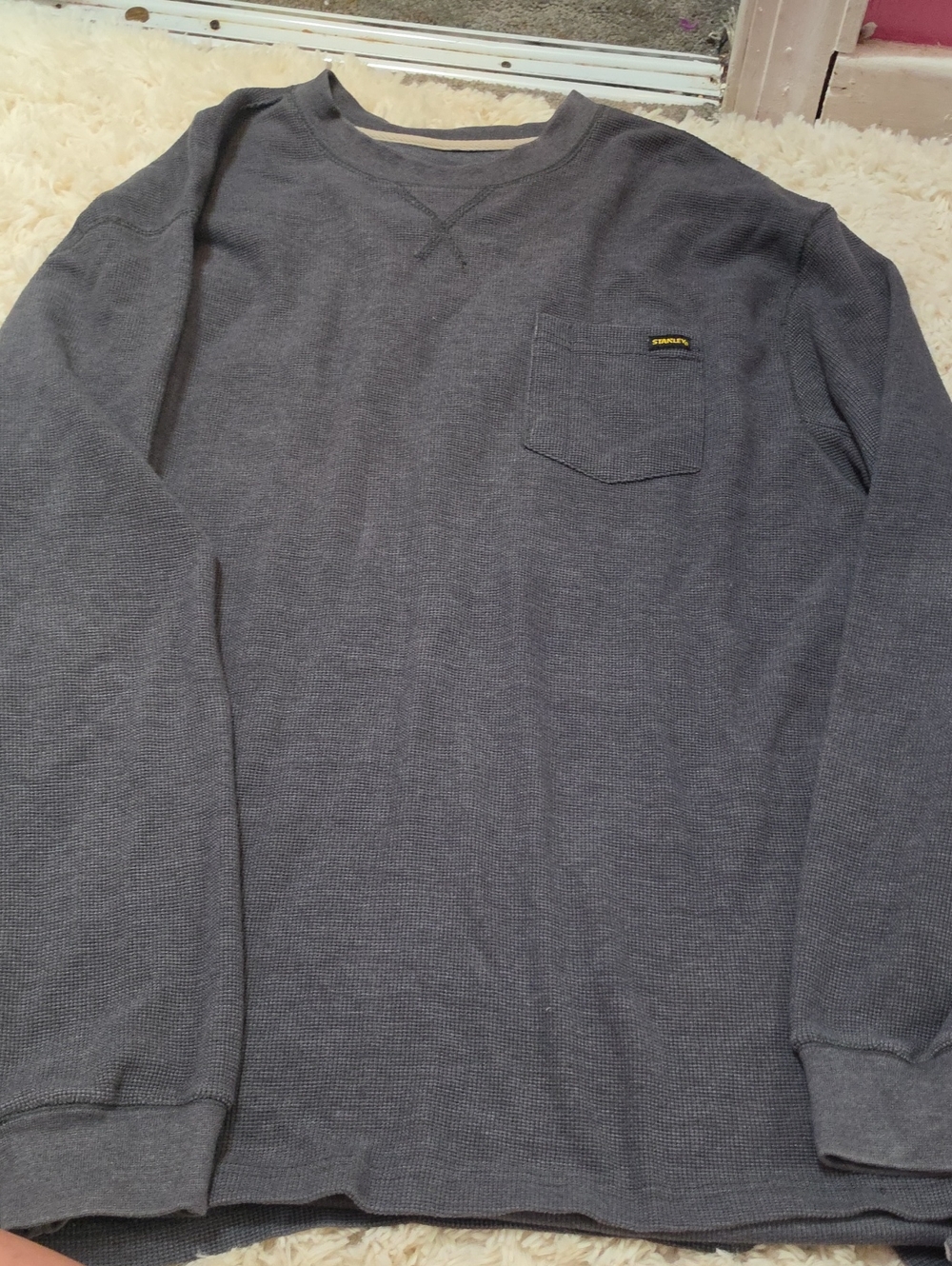Stanley Men's Long Sleeve Thermal Tee in Charcoal Gray